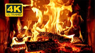 🔥 Cozy Fireplace 4K (12 HOURS). Fireplace with Crackling Fire Sounds. Crackling Fireplace 4K