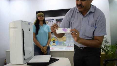 Sharp Air Purifier FU A80E W Demonstration Video with proof of effectiveness