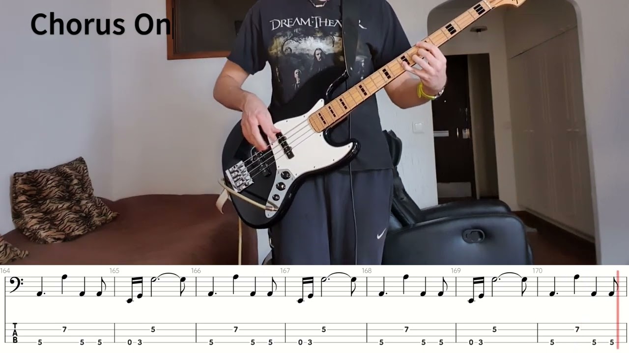 Riverside - Second Life Syndrome Bass Cover With Tabs