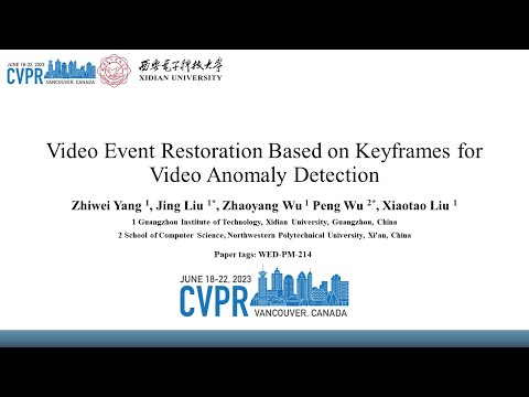 [CVPR2023] Video Event Restoration Based on Keyframes for Video Anomaly Detection