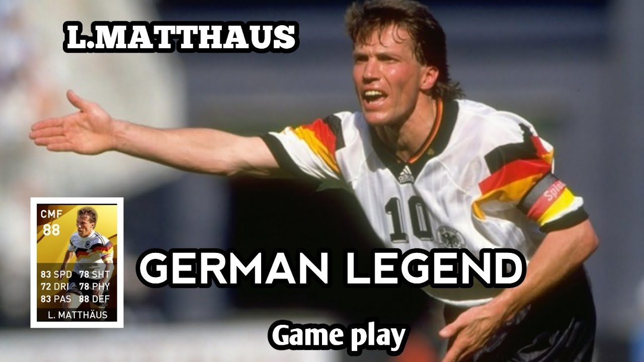 PES MOBILE 2020| 'Lothar matthäus" Power🔥|Ballon d'or 1990 | German Legendary CMF