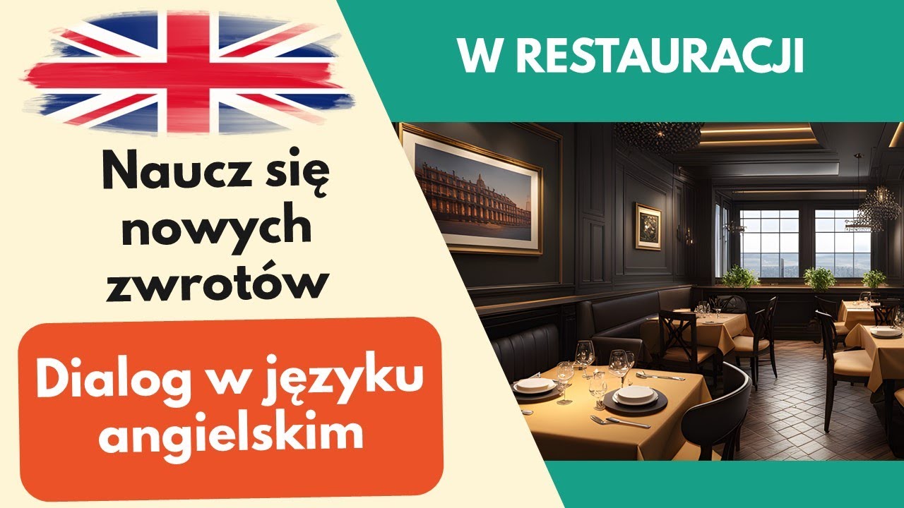 W restauracji Prosty dialog, rozmowa po angielsku dla początkujących #2