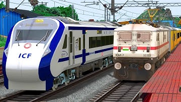 VANDE BHARAT OVERTAKE TEJAS EXPRESS | RAILROAD | Indian Train Simulator | Railwork | NTG GAMING