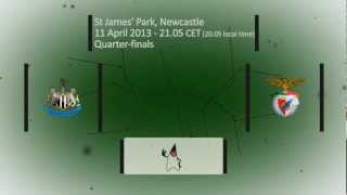 Newcastle vs Benfica vs Tottenham, April 10, 2013, Quater-final, ЕL 2012-13