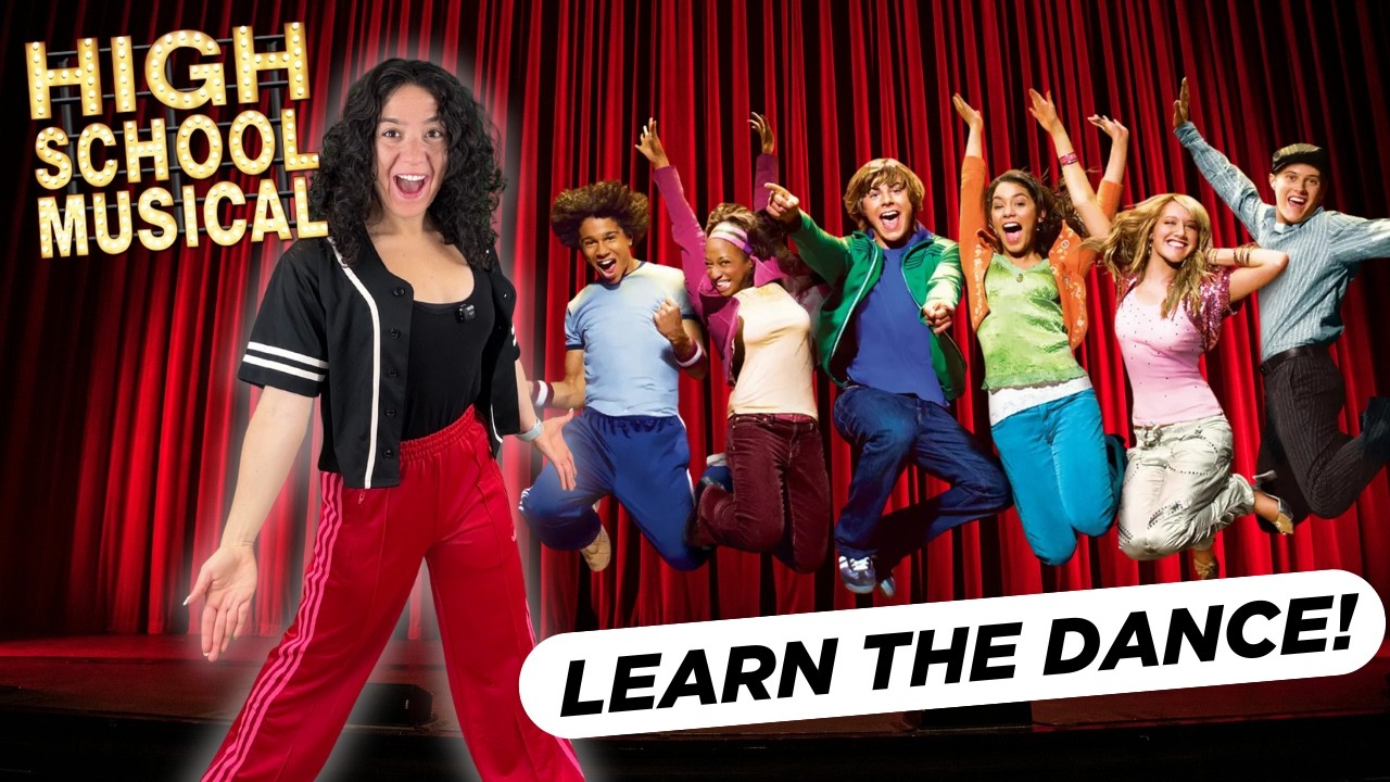 "We're All In This Together" (from High School Musical) Dance Tutorial ⭐  20th Anniversary!