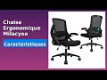 AVIS (2025) : Chaise Ergonomique Milacyee 120KG. DÉTAILS ESSENTIELS