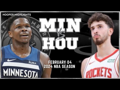 Minnesota Timberwolves vs Houston Rockets Full Game Highlights | Feb 4 | 2024 NBA Season