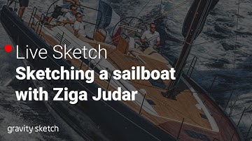 Sketching a sailboat with Ziga Judar - Live Sketch