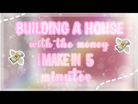 *attempting* to build a house with MONEY I make in a 5 MINUTE shift! 💸 ...