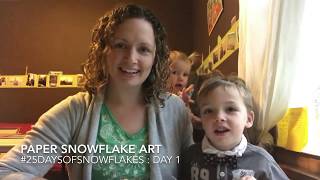 How To Make a Snow Globe Paper Snowflake - Print-N-Cut Pattern from Paper Snowflake Art