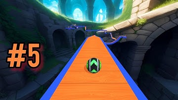 Sky Rolling Ball 3D Gameplay SpeedRun Level 63