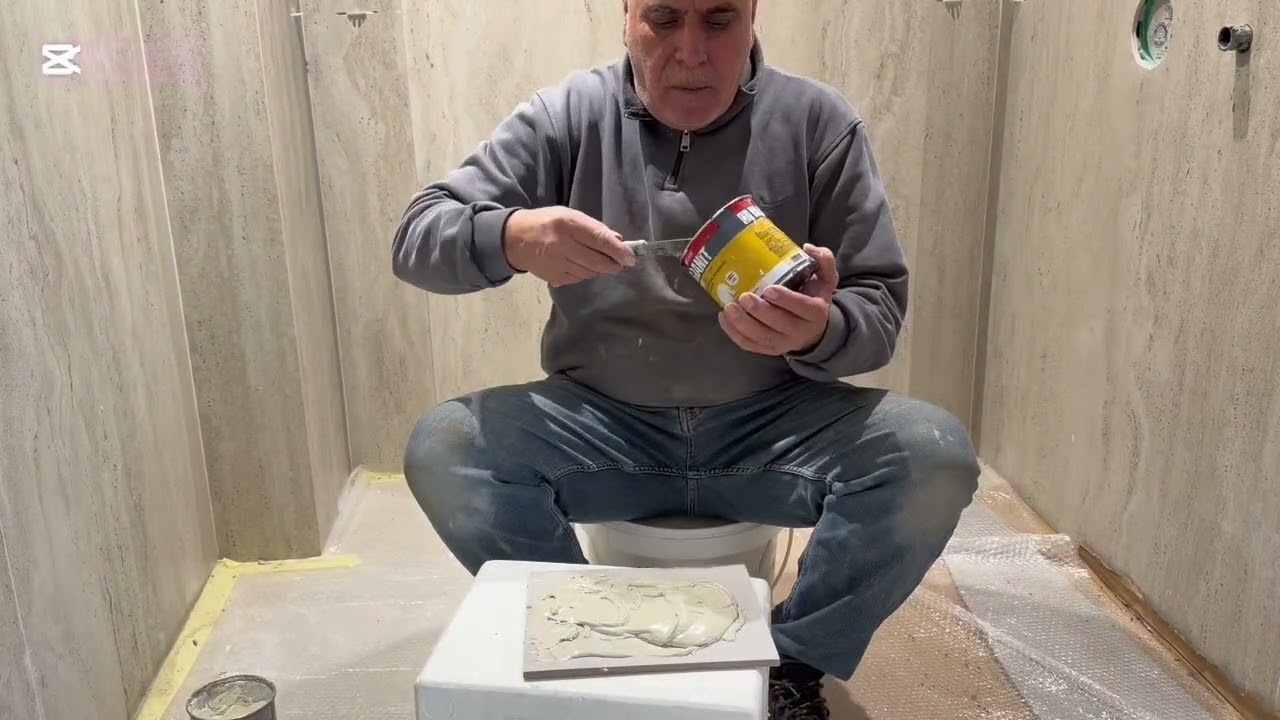 Epoksi renklendirerek nişlere  raf uyguladık