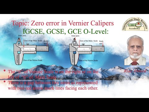 Vernier Caliper Zero error.