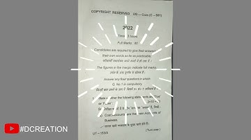 BBMKU or VBU previous year question paper|| B.com semester 5|| Cost and Management Accounting||2022|