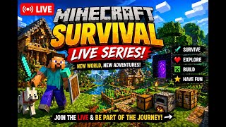 Minecraft live | Survival series | Day 7 | come and join