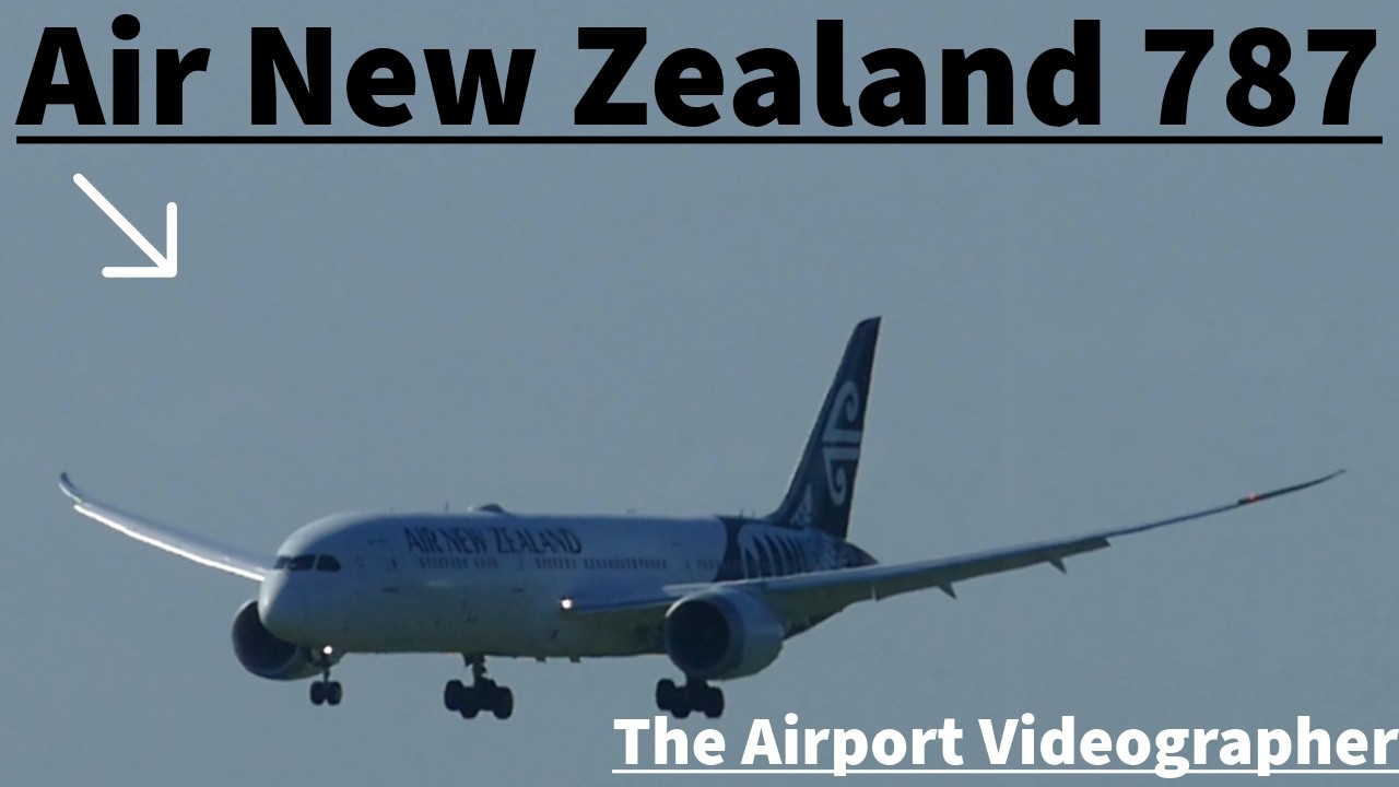 Air New Zealand Boeing 787-9 (ZK-NZQ) Smooth Landing at Perth Airport ✈️🔥
