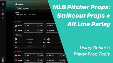 MLB Pitcher Props: Strikeout Props + Alt Line Parlay