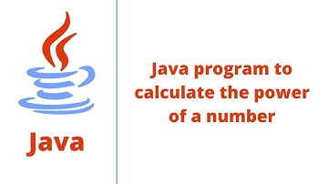 Java program to calculate the power of a number