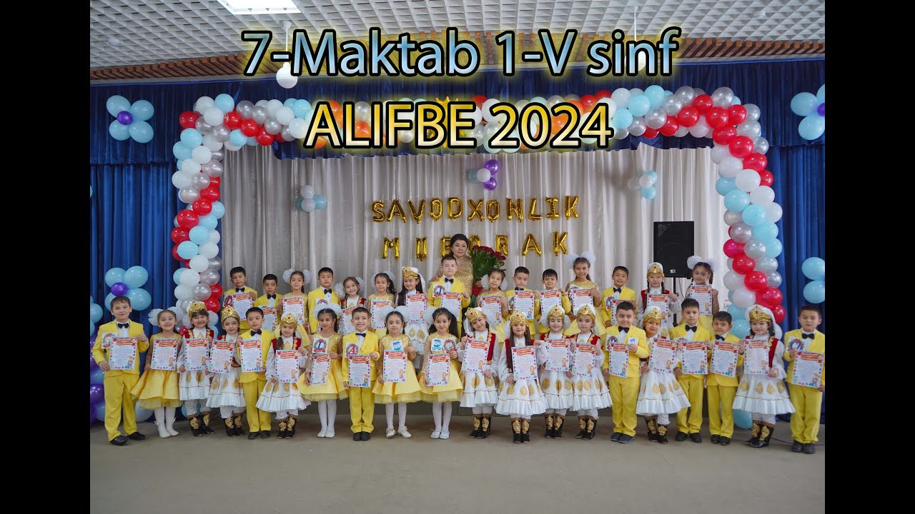 7-Maktab 1-V sinf ALIFBE 2024