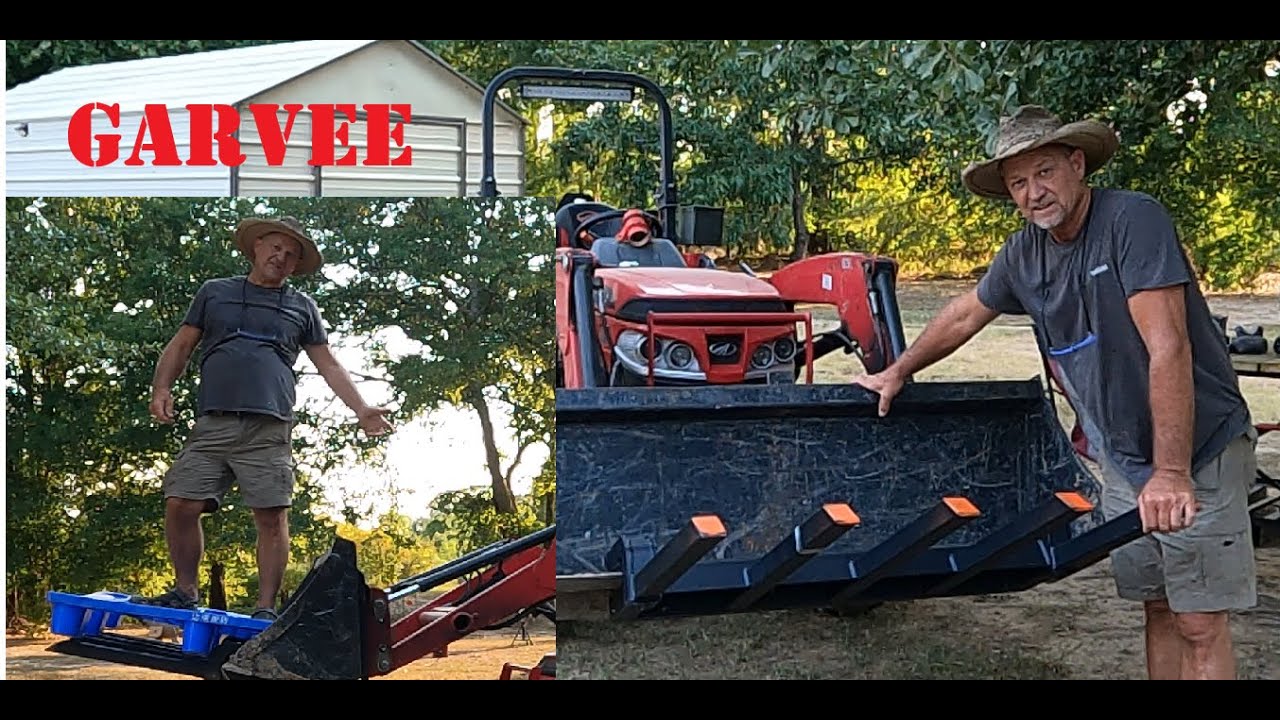Upgrade Your Tractor End Loader / GARVEE Clamp-On Debris Forks