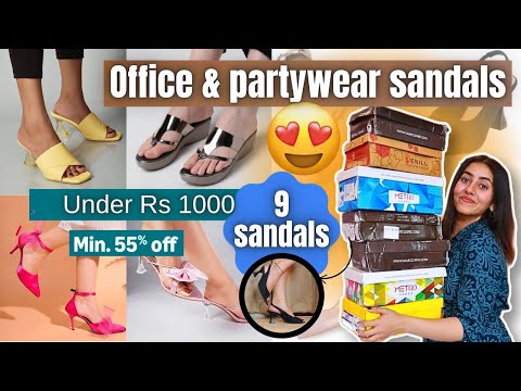 amazon heels haul under Rs 1000 | cute summer footwear for women #amazon #haul #heels #footwear #fyp