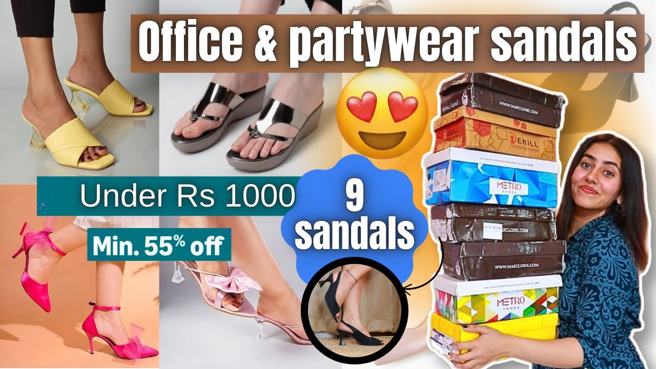 amazon heels haul under Rs 1000 | cute summer footwear for women 