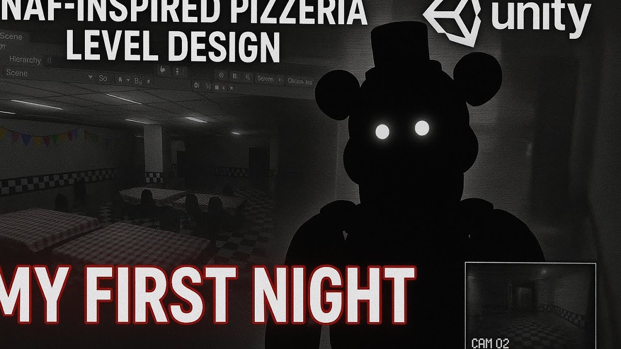 FNAF-Inspired Pizzeria Level Design in Unity | Build ￼ #1 