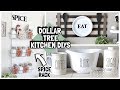 DOLLAR TREE KITCHEN DIYS 2019 | SPICE RACK | RAE DUNN KITCHENWARE