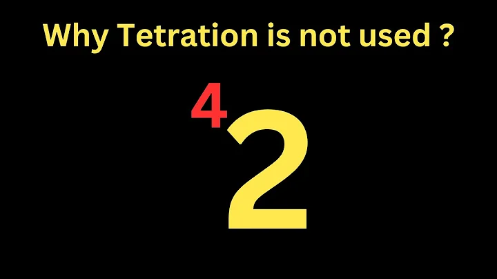 Why do everyone avoid Tetration ? | The only operation you were never Taught.