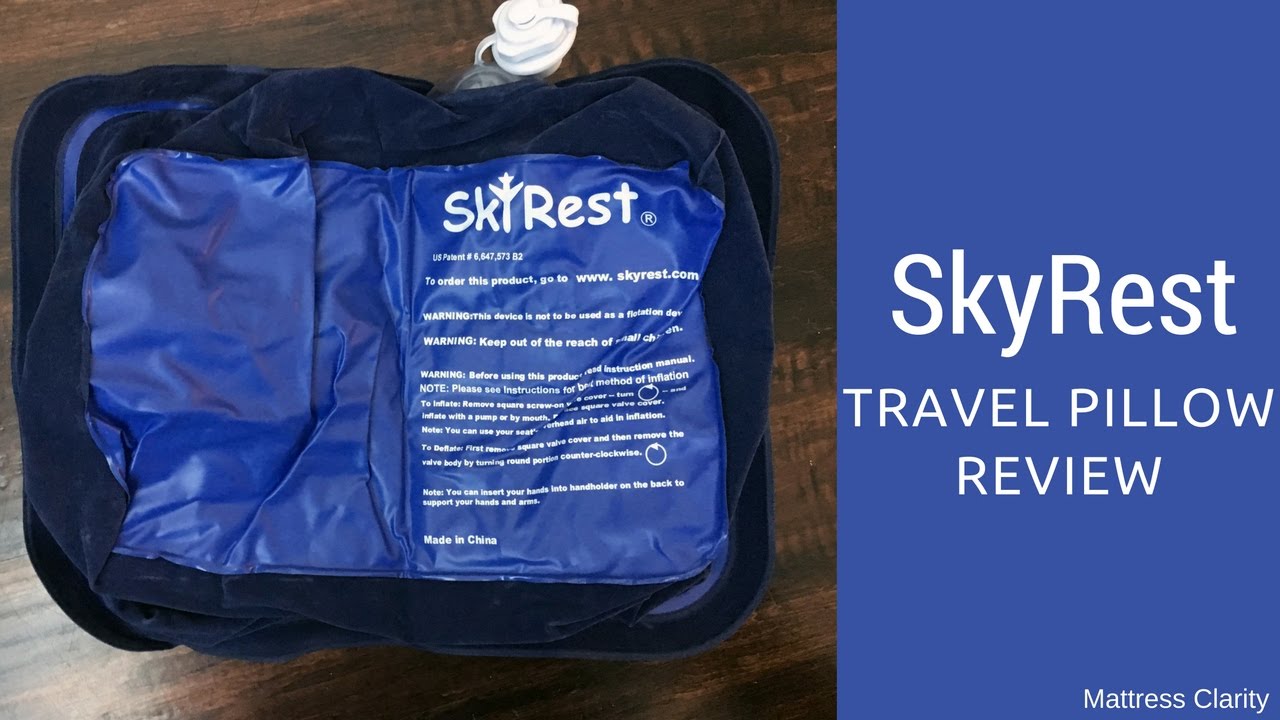 SkyRest®️ Inflatable Travel Pillow, Ergonomic Design