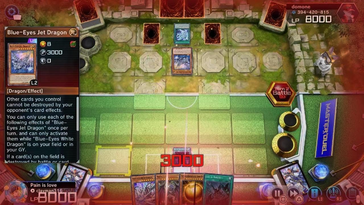 Blue-eyes player Didn't read Yubel effects