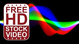 Free Stock Videos – colorful animated digital music equalizer with audio frequency waveforms