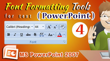 Font Formatting in MS PowerPoint - Format Text with Font Formatting Tools | Be A Computer Expert