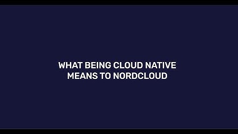 What does cloud native mean?