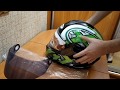 Обзор! Как снять и заменить визор в шлеме интеграл FXW helmet HF-122 за 2 минуты! (HF-111 аналог)