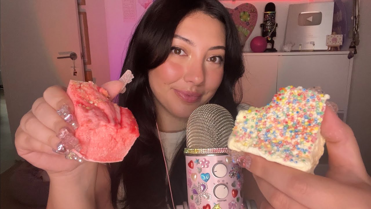ASMR gourmet marshmallow taste test *eating sounds* YouTube
