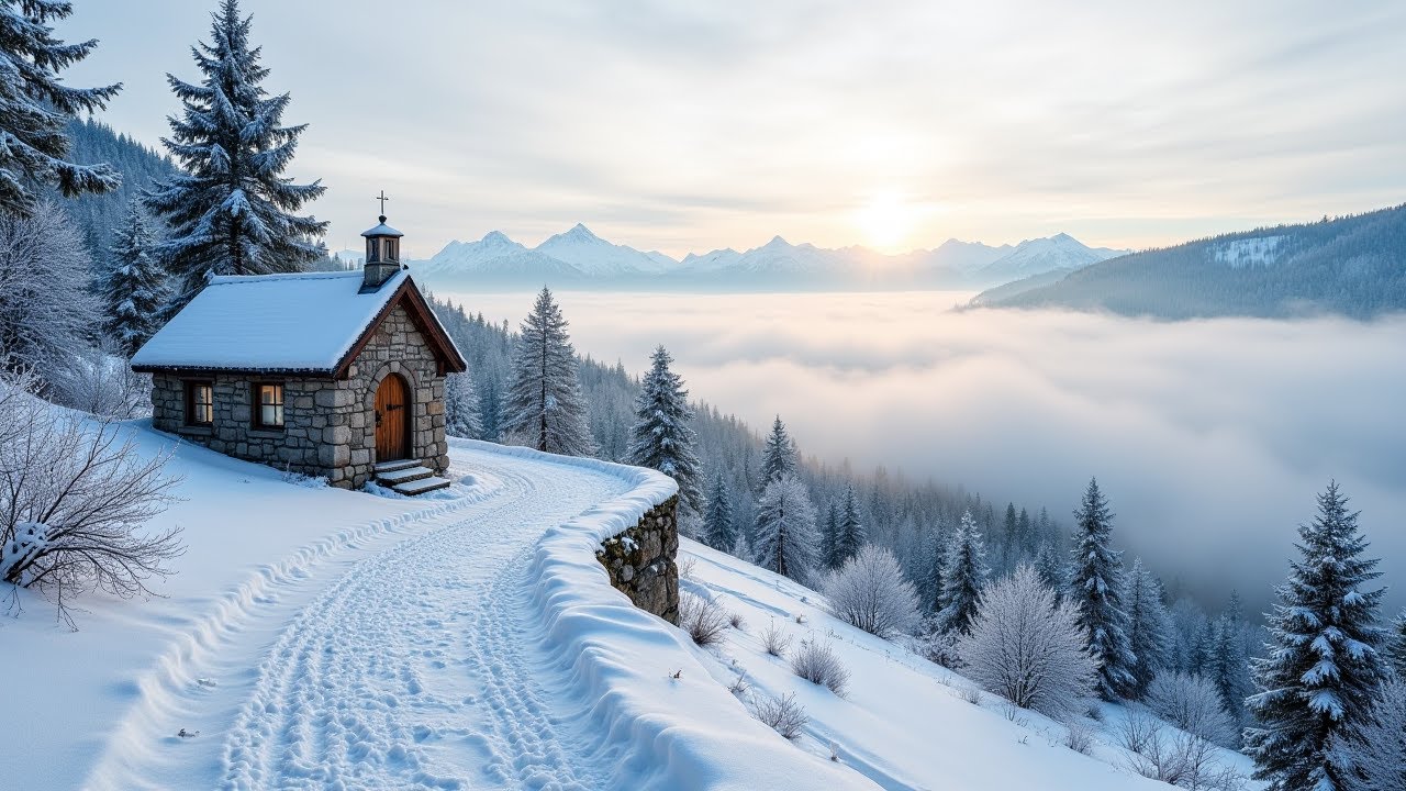 (БЕЗ РЕКЛАМЫ) Тихий зимний вечерний музыкальный фон ❄️ Умиротворяющие терапевтические мелодии • У...