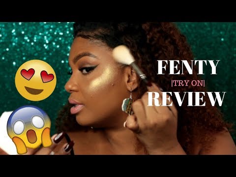 FENTY BEAUTY BY RIHANNA | FOUNDATION AND HIGHLIGHTER FIRST IMPRESSION & REVIEW