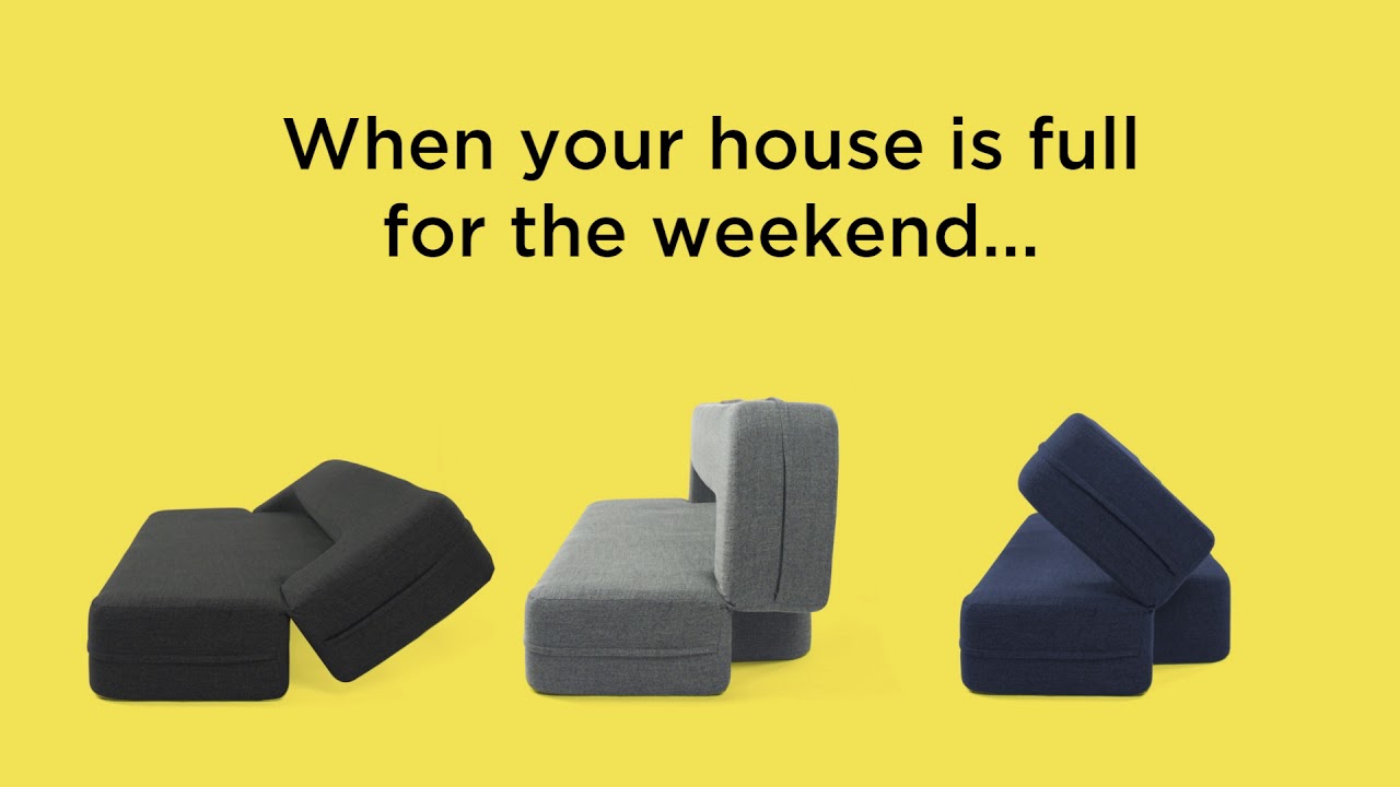 CouchBed Memory Foam Mattress and Couch YouTube