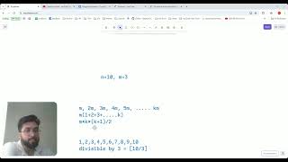 Leetcode - 2894 |  Divisible and Non divisible Sums Difference | O(1) Solution