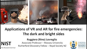 NIST 2023 - Applications of VR and AR for fire emergencies: The dark and bright sides