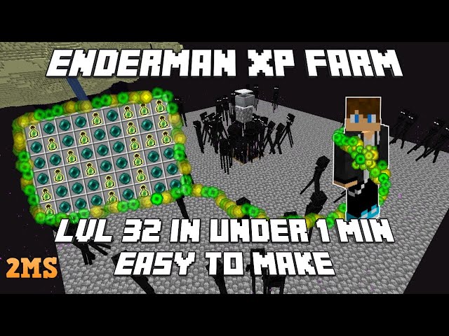 Replying to @pixlpompom Minecraft 1.20 Pre-End Enderman Farm No