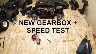 RC Dodge Charger RT - Gearbox update, speed test, tires destruction