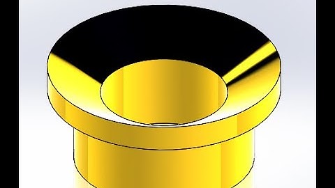 How to design Gland bush tutorial on solidworks