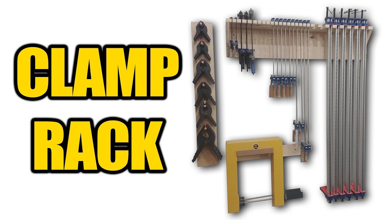 How to Build a Clamp Rack with Scrap Plywood - YouTube