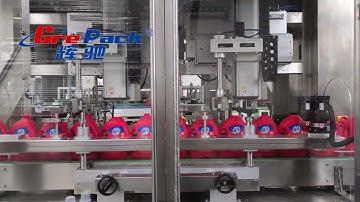 Laundry detergent bottle cap tracking capping machine