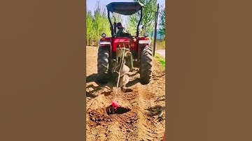 A digging machine for planting trees