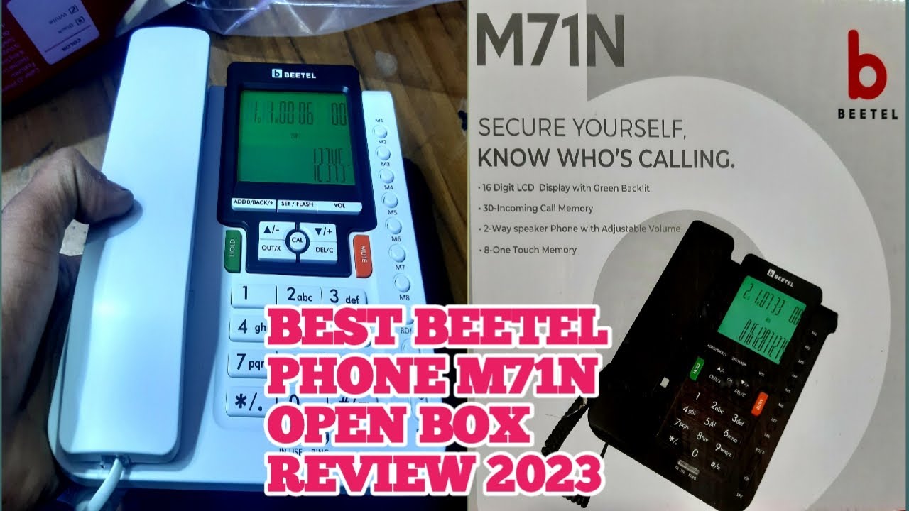 Best Beetel Landline Phone M71N Unboxing In Hindi 2023, Beetel M71N