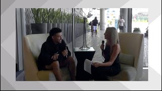 Emily Austin interviews Scotty Pippen Jr at NBA Summer League