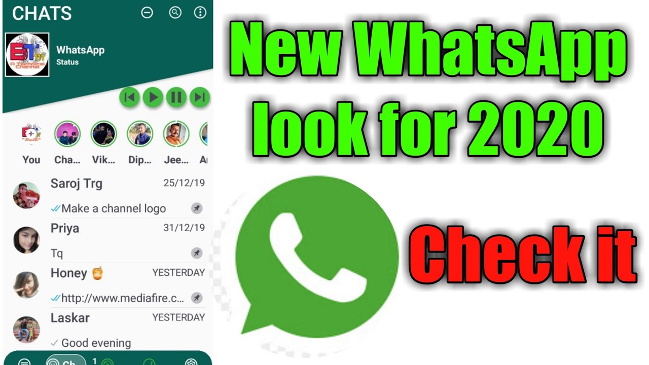 New Updated Whatsapp Look In 2020 Youtube